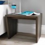 City Weathered Oak and Grey Panel Lamp Table