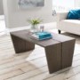 City Soft Grey Weathered Oak Panel Coffee Table 