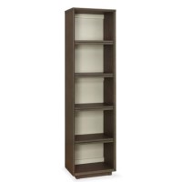 City Weathered Oak and Grey Narrow Bookcase