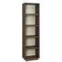 City Weathered Oak and Grey Narrow Bookcase