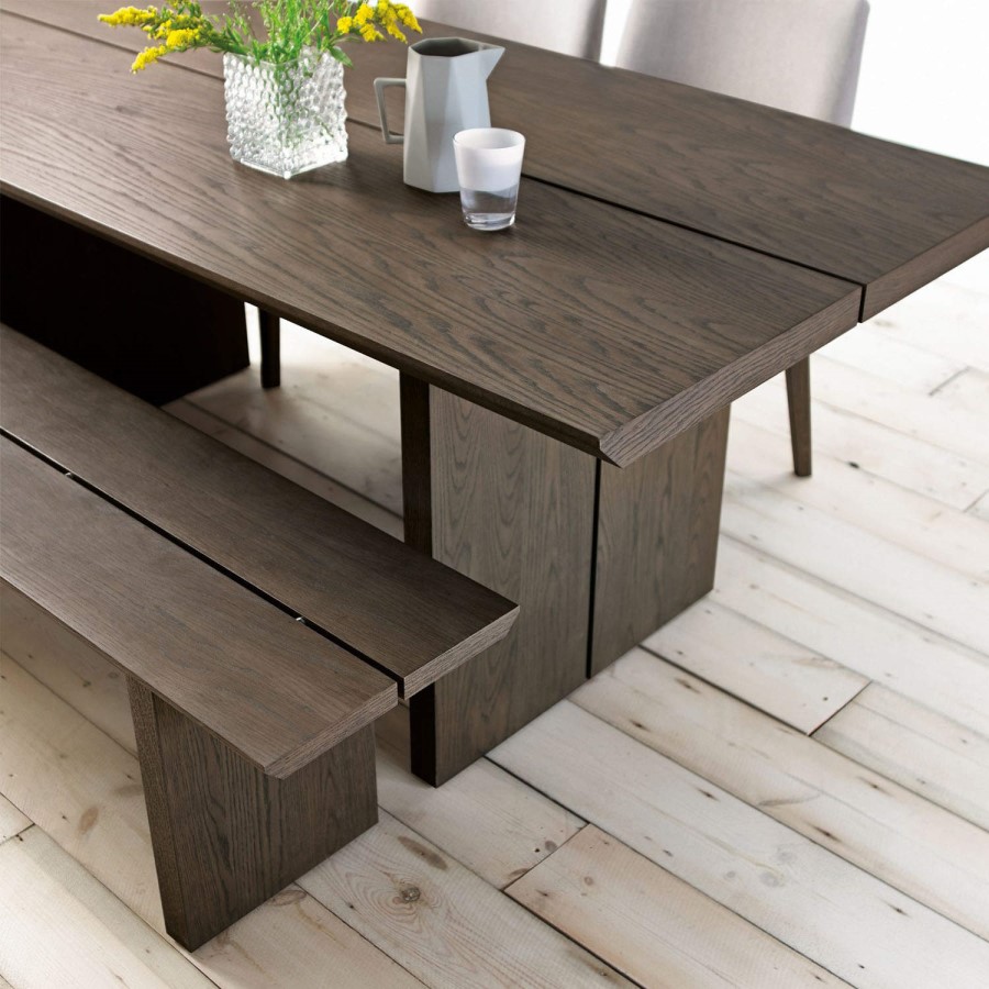 Bentley Designs City Weathered Oak and Grey Panel Table