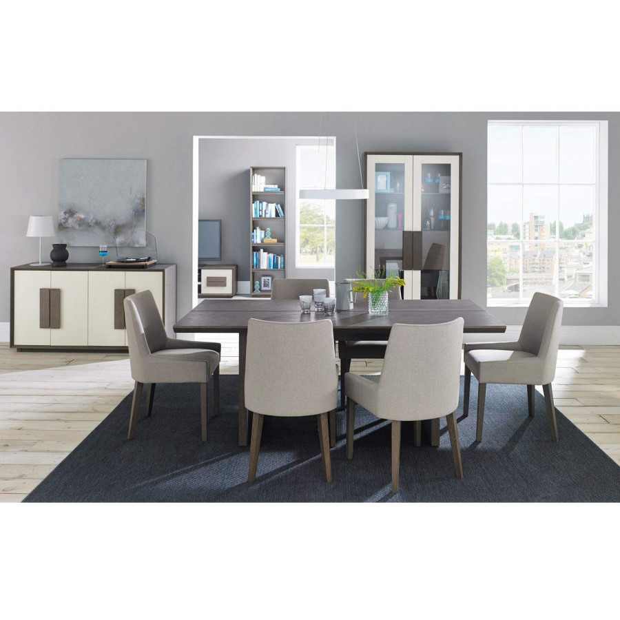 Bentley Designs City Weathered Oak and Grey Panel Table