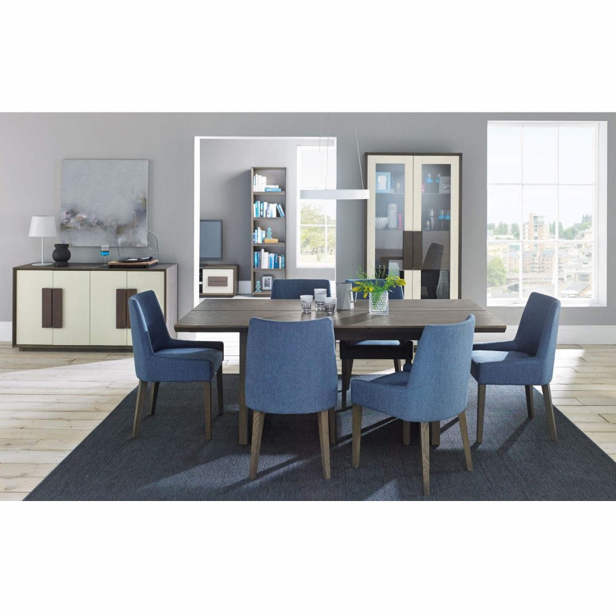 Bentley Designs City Weathered Oak and Grey Panel Table