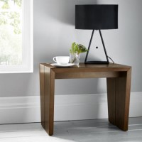 Bentley Designs City Walnut Panel Lamp Table