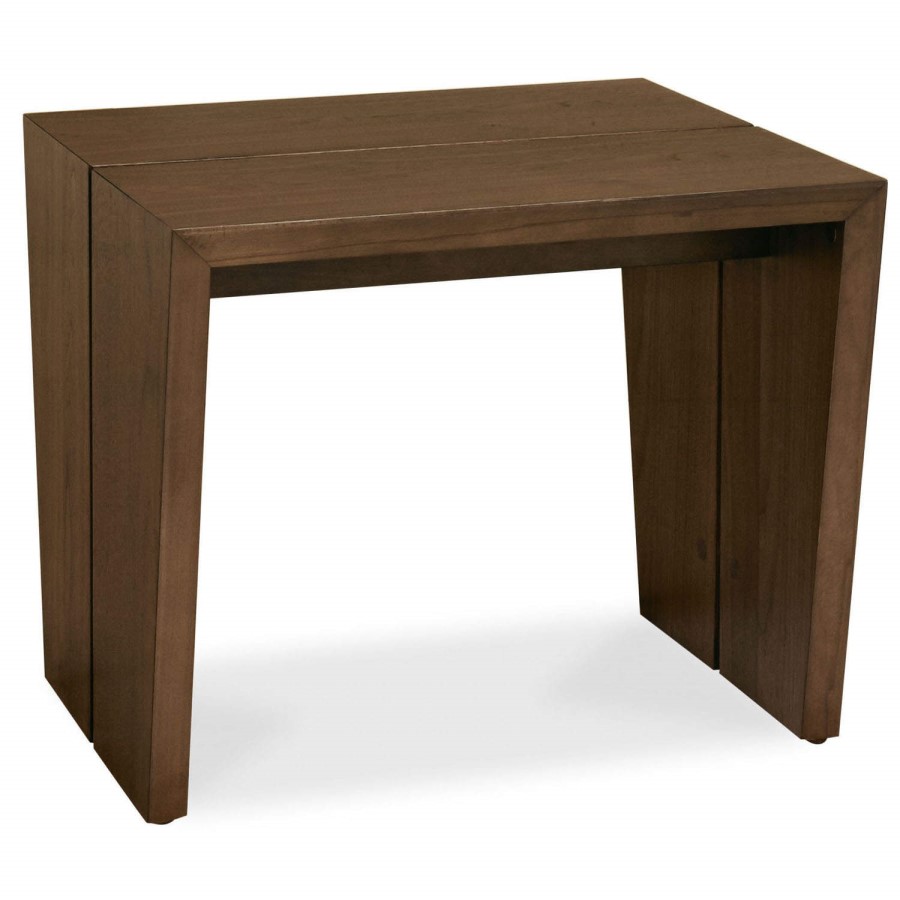 Bentley Designs City Walnut Panel Lamp Table