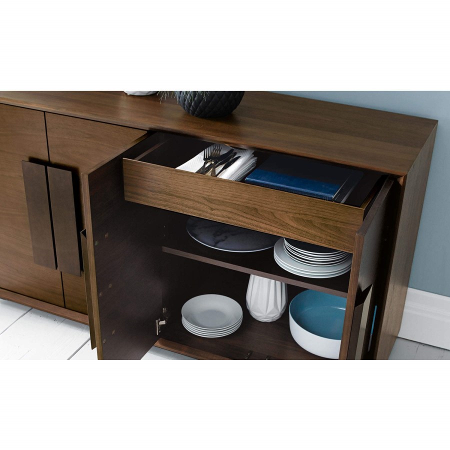 Bentley Designs City Walnut Wide Sideboard