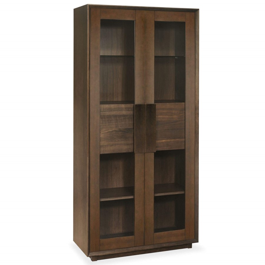 Bentley Designs City Walnut Display Cabinet