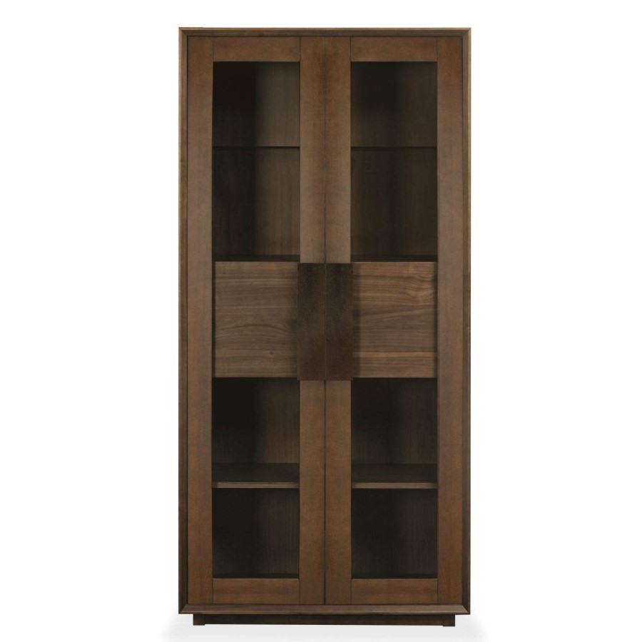 Bentley Designs City Walnut Display Cabinet