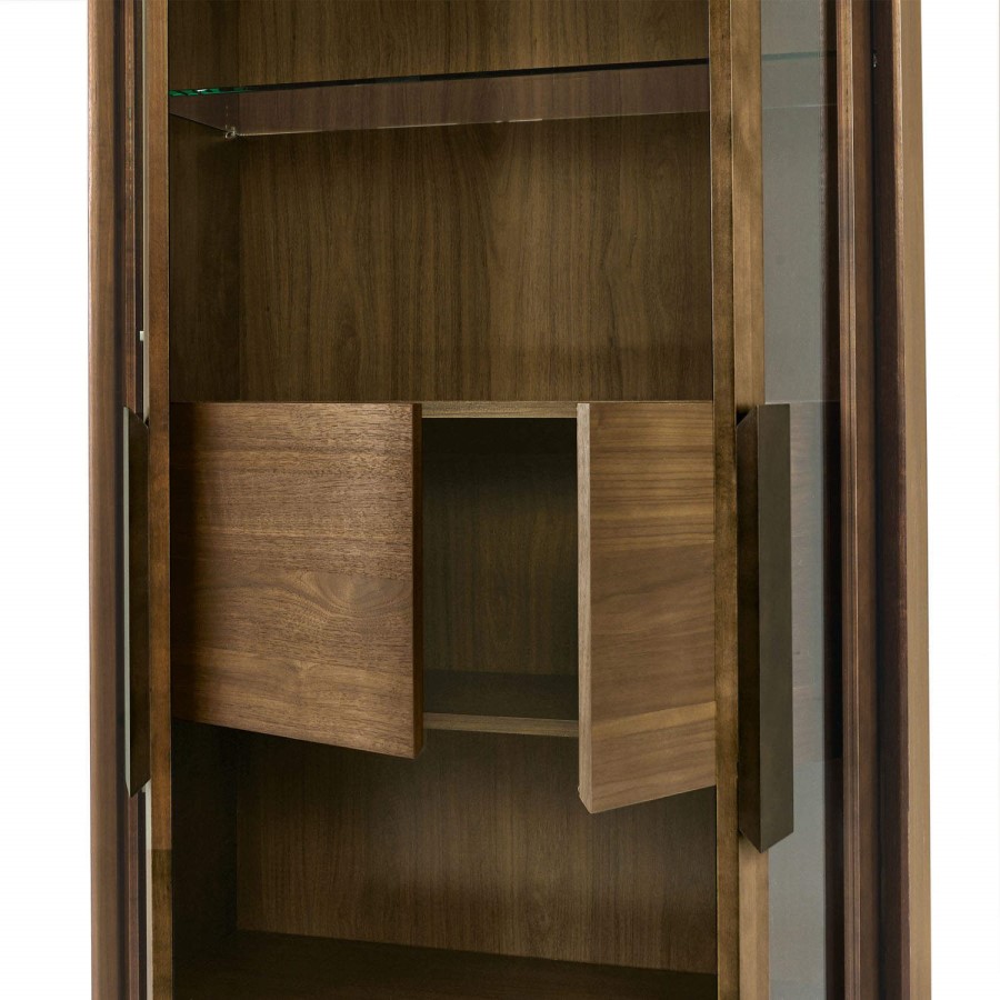 Bentley Designs City Walnut Display Cabinet