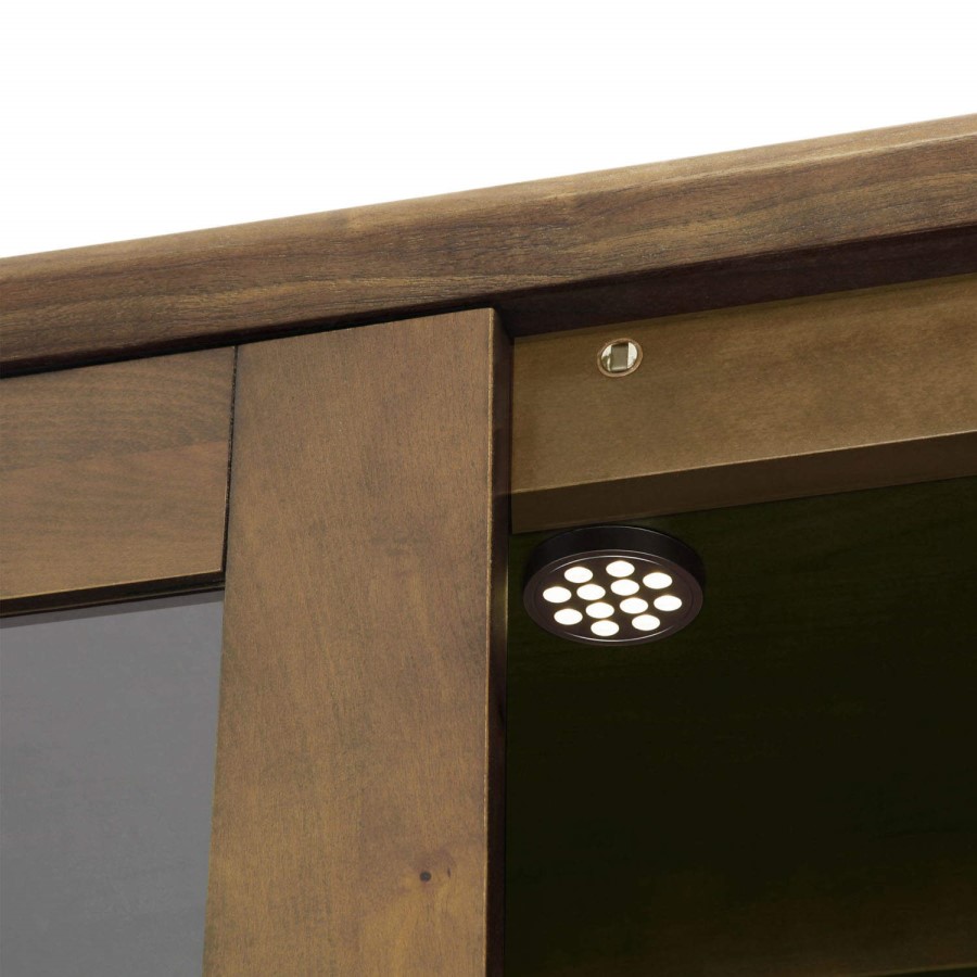 Bentley Designs City Walnut Display Cabinet