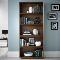 Bentley Designs City Walnut Wide Bookcase