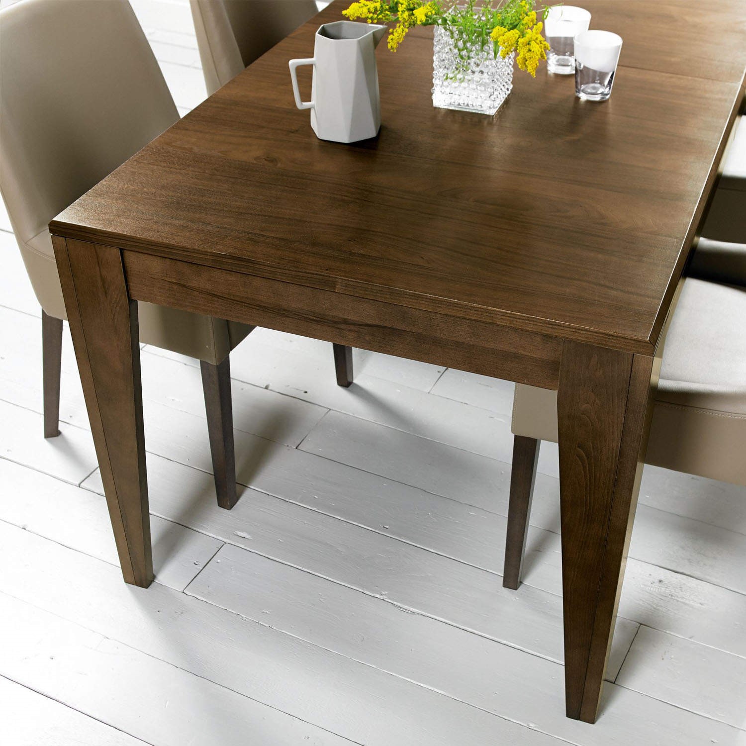 Bentley Designs City Walnut Extending Dining Table Furniture123