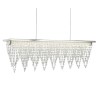 LED Ceiling Light with Chrome Crystals - Drape