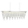 LED Ceiling Light with Chrome Crystals - Drape