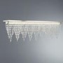 GRADE A1 - LED Ceiling Light with Chrome Crystals - Drape