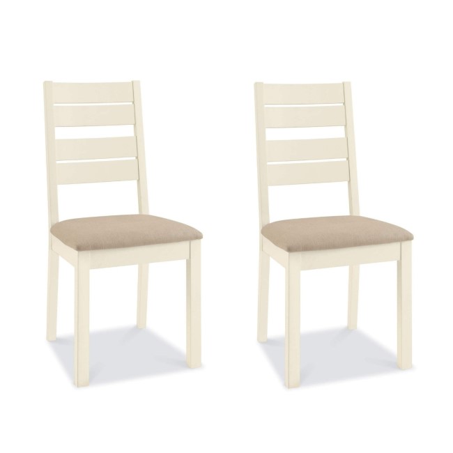 Bentley Designs Provence Two Tone Pair of Chairs in Sand Fabric