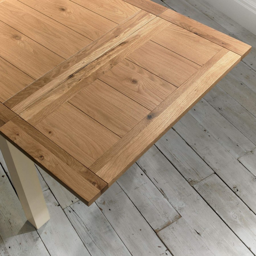 Provence Farmhouse Cream Extendable Dining Table - Bentley Designs