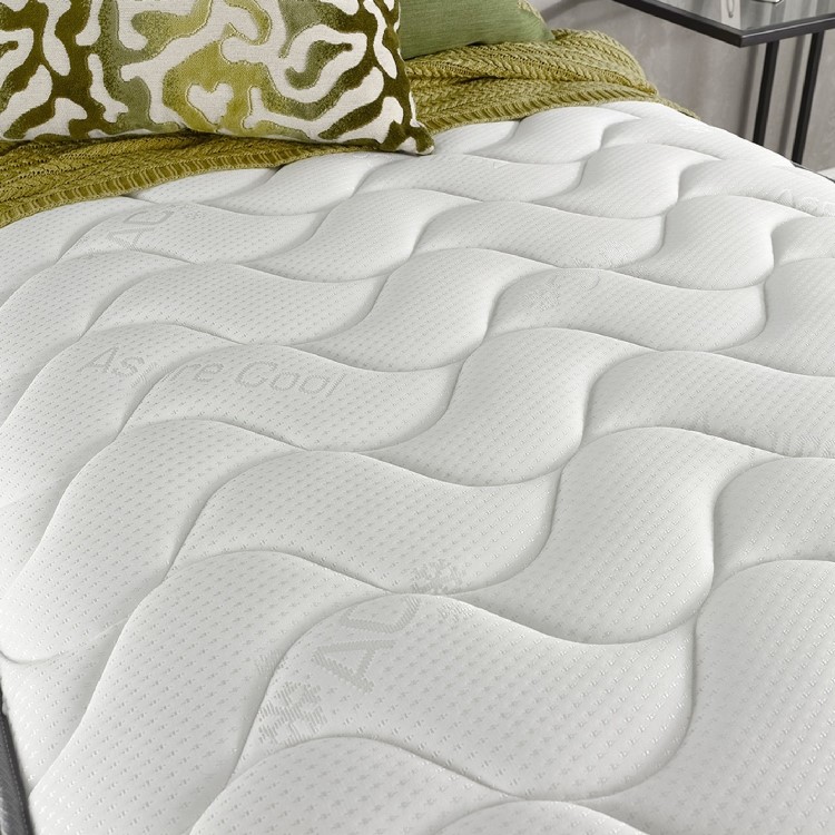 ONLY OPENED - King Size Memory Foam Top and Spring Hybrid Cooling Recycled Fibre Rolled Mattress - Aspire