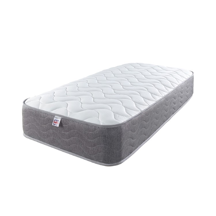 ONLY OPENED - King Size Memory Foam Top and Spring Hybrid Cooling Recycled Fibre Rolled Mattress - Aspire