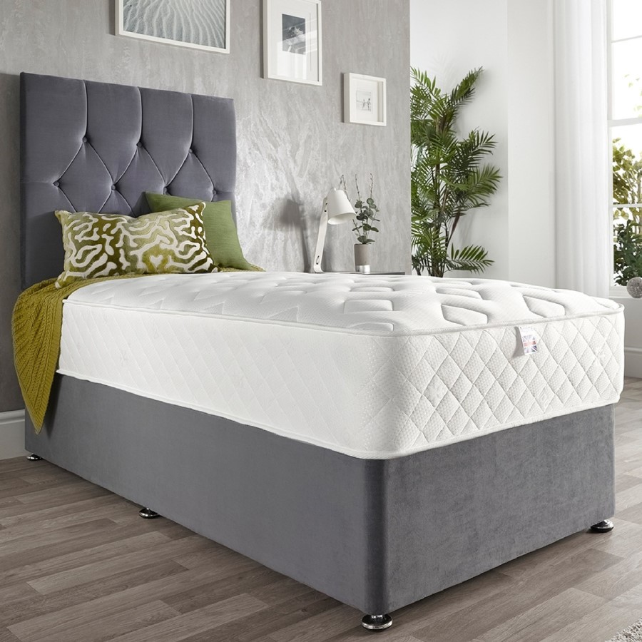 GRADE A1 - Aspire Cooling Hybrid Memory Foam and Spring Mattress - Single