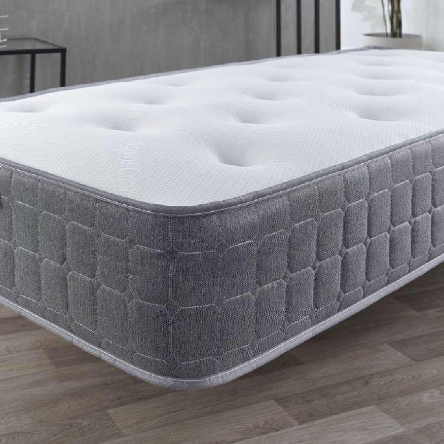Aspire Furniture Quad Comfort Natural Eco Tufted Spring Mattress - Single