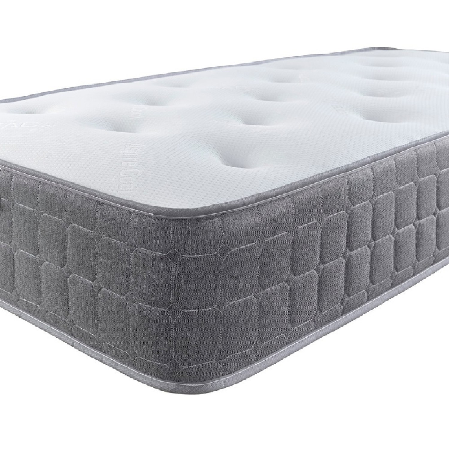 Aspire furniture quad comfort natural eco tufted spring mattress - small double