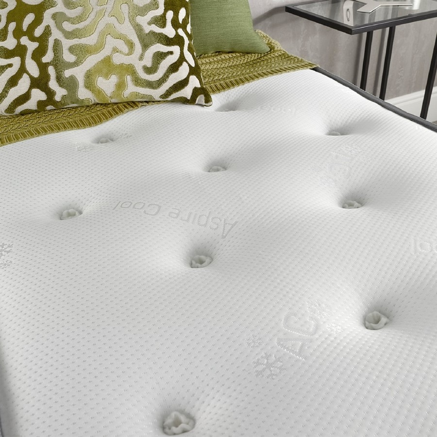 Double Firm Open Coil Spring Cooling Natural Fibre Rolled Mattress - Aspire