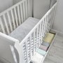 Grey Cot Bed with Drawer and 3 Adjustable Heights - East Coast Nebraska