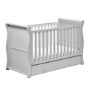 Grey Cot Bed with Drawer and 3 Adjustable Heights - East Coast Nebraska