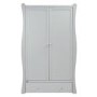 Grey Double Wardrobe with Drawer - East Coast Nebraska