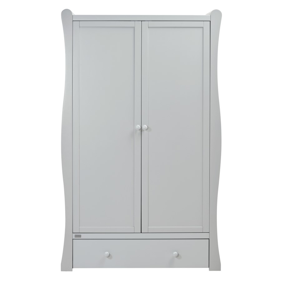 Grey Double Wardrobe with Drawer - East Coast Nebraska