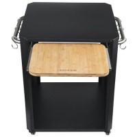 Cozze Outdoor Table for Pizza Oven - Black