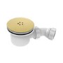 90mm Brushed Brass Shower Tray Waste