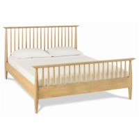 Bentley Designs Orbit Spindle Double Bed in Oak