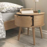 Bentley Designs Orbit Bedside Table in Oak