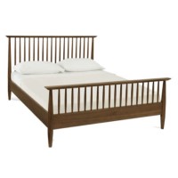 Bentley Designs Orbit Spindle Double Bed in Walnut