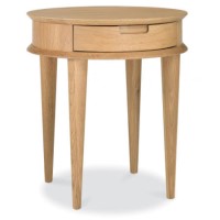 Bentley Designs Oslo Oak 1 Drawer Side Table