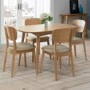 Bentley Designs Pair of Oslo Oak Dining Chairs