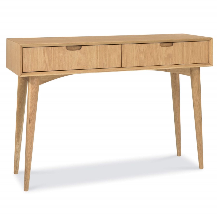 GRADE A1 - Bentley Designs Oslo Oak Console Table with Drawers