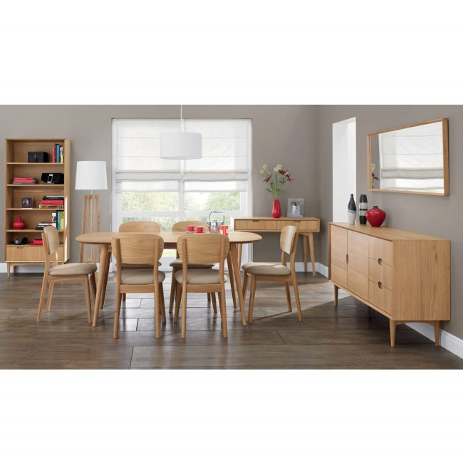 Oslo Scandi Extendable Solid Oak Dining Table - Bentley Designs Range