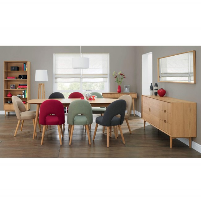 Oslo Scandi Extendable Solid Oak Dining Table - Bentley Designs Range