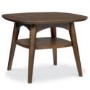 Bentley Designs Oslo Walnut Lamp Table With Shelf