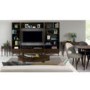 Bentley Designs Oslo Walnut Lamp Table With Shelf