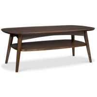 Bentley Designs Oslo Walnut Coffee Table with Shelf