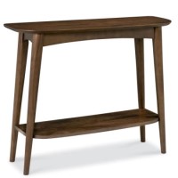 Bentley Designs Oslo Walnut Console Table with Shelf