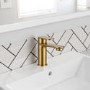 Brass Mono Basin Mixer Tap with Slotted Waste - Albury