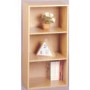 Cube 3 Shelf Bookcase in Maple