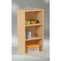 Cube 3 Shelf Bookcase in Maple