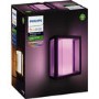 Philips Hue Outdoor Impress Wall Lantern Black - Wide