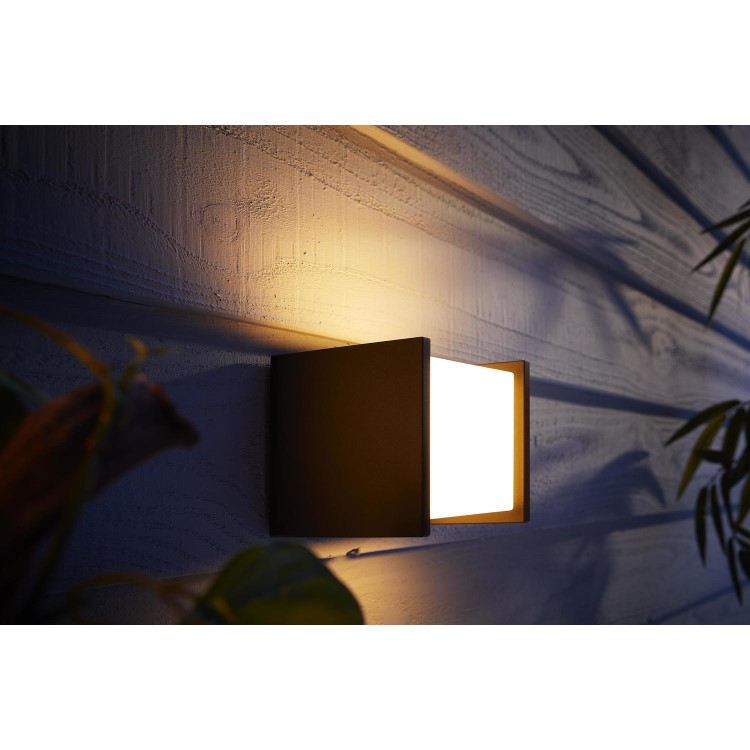 Philips Hue Outdoor Fuzo Pure Wall Light - A+ Rated